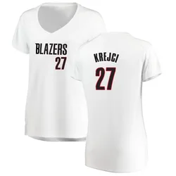 Vit Krejci Portland Trail Blazers Women's Fast Break Jersey - Association Edition - White