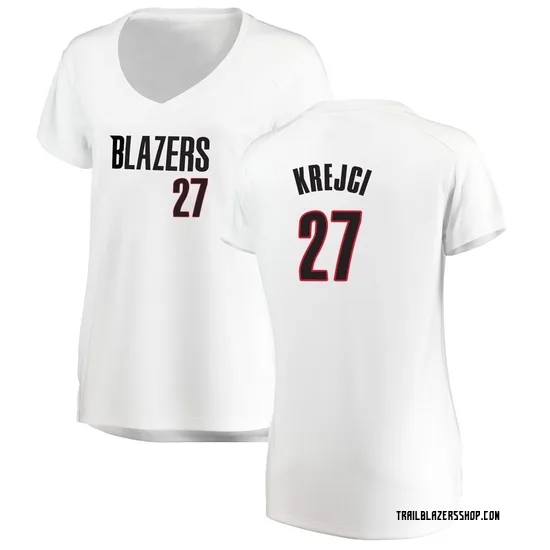 Vit Krejci Portland Trail Blazers Women's Fast Break Jersey - Association Edition - White
