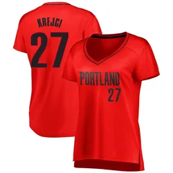 Vit Krejci Portland Trail Blazers Women's Fast Break Jersey - Statement Edition - Red