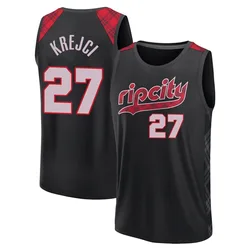Vit Krejci Portland Trail Blazers Youth Fast Break 2023/24 City Edition Jersey - Black