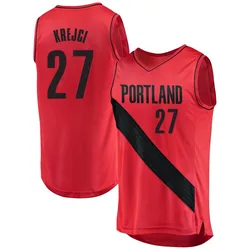 Vit Krejci Portland Trail Blazers Youth Fast Break Jersey - Statement Edition - Red