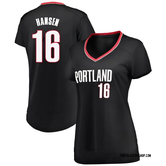 Yang Hansen Portland Trail Blazers Women's Fast Break Jersey - Icon Edition - Black