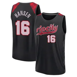 Yang Hansen Portland Trail Blazers Youth Fast Break 2023/24 City Edition Jersey - Black