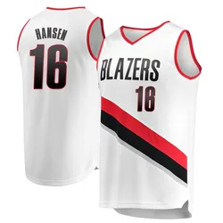 Yang Hansen Portland Trail Blazers Youth Fast Break Jersey - Association Edition - White